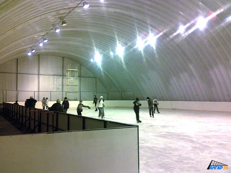 Строительство арочного ангара под хоккейную площадку в Воронежской области, ГК "Ангар 36"